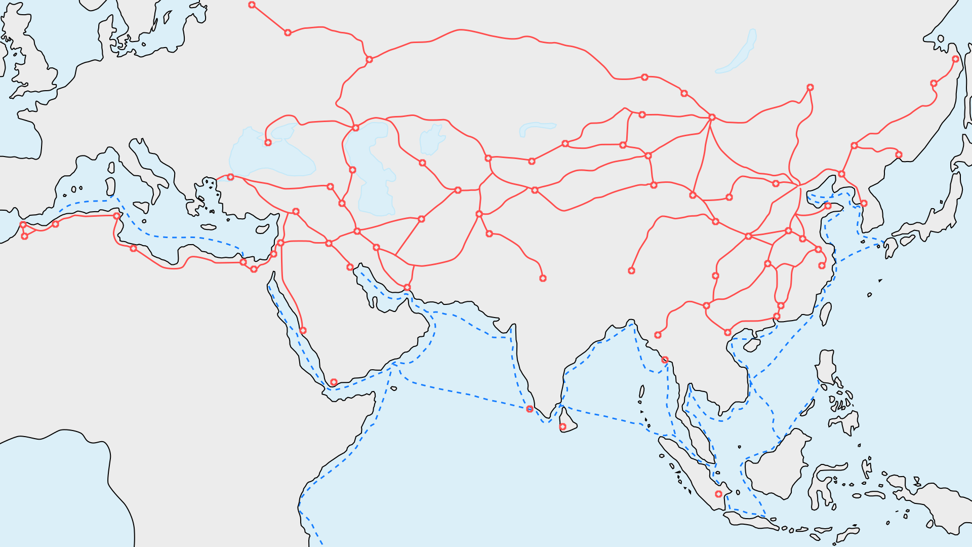 trade routes map